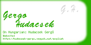 gergo hudacsek business card